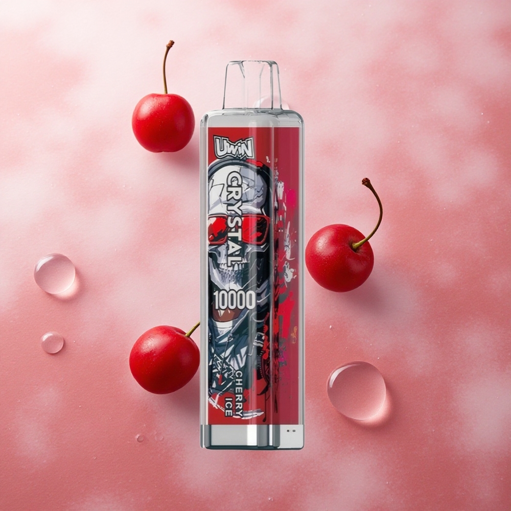 Uwin Crystal 10000 Puffs Cherry Ice RGB Lights Type-C Fast Charging