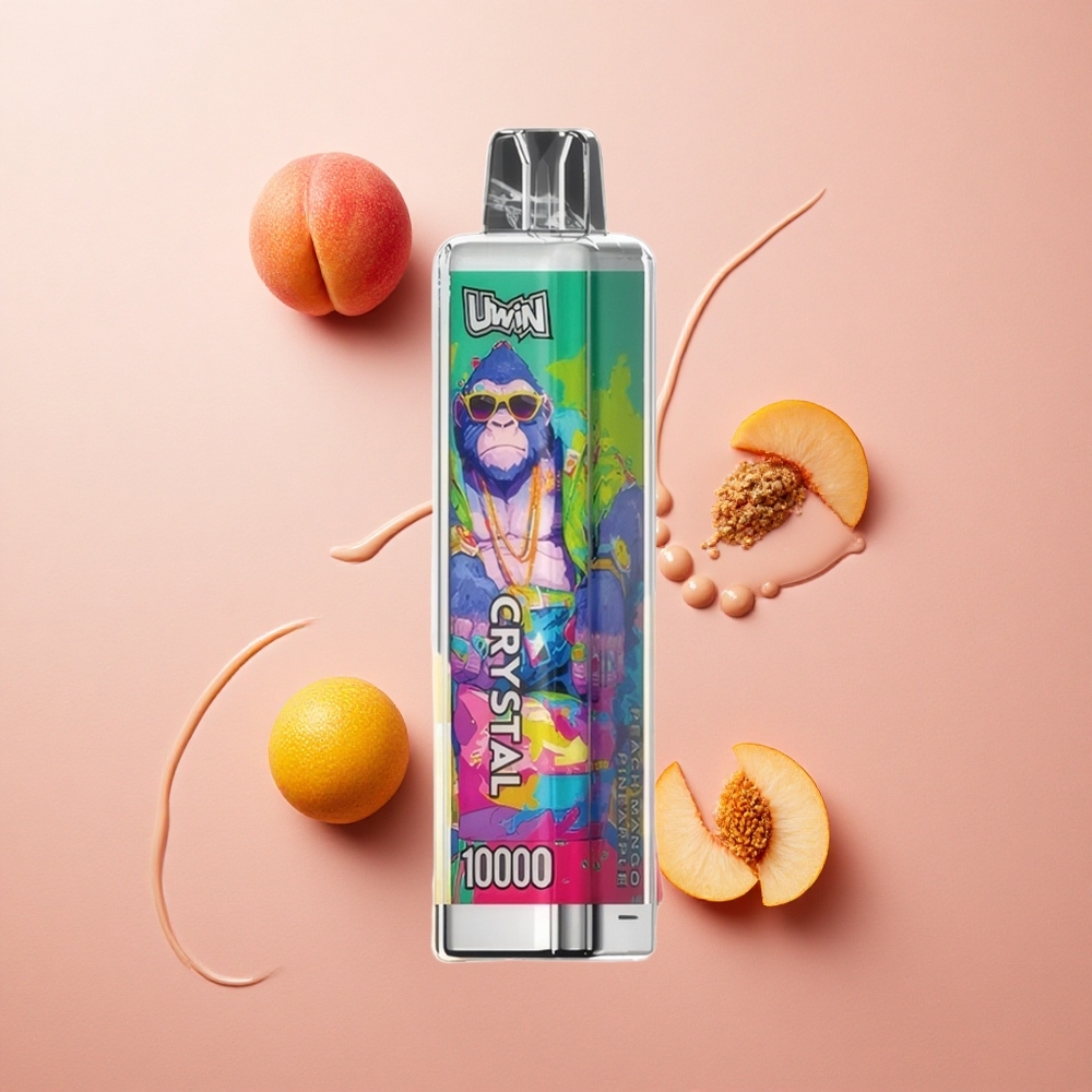 Uwin Crystal 10000 Puffs Peach Mango Pineapple RGB 18ml