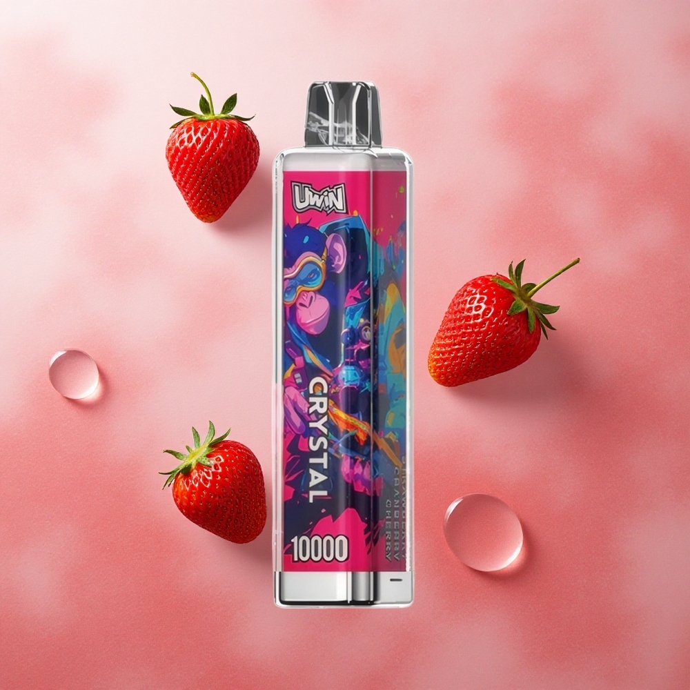 Uwin Crystal 10000 Puffs Strawberry Cranberry Cherry RGB Type-C