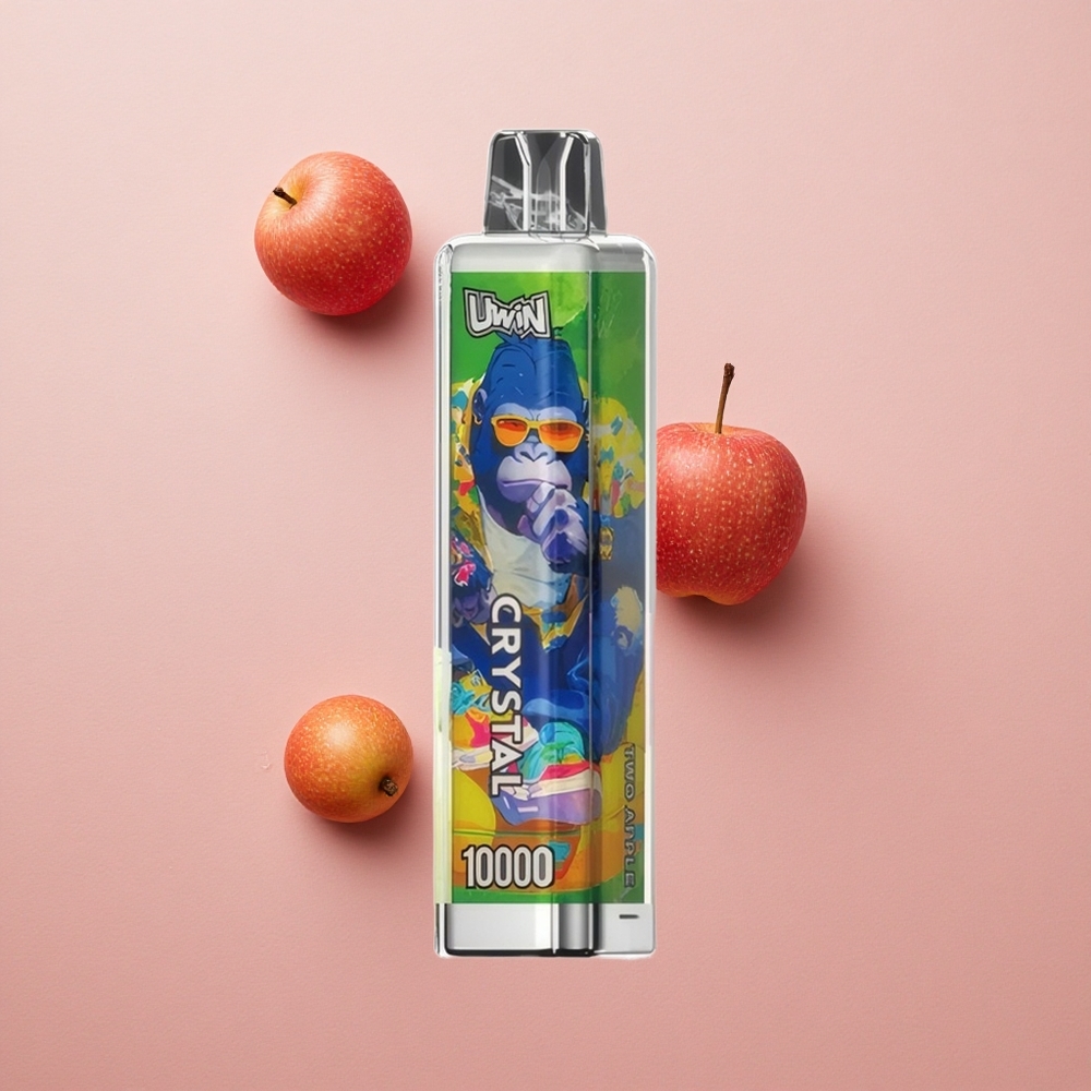 Uwin Crystal 10000 Puffs Two Apple RGB Lights Rechargeable