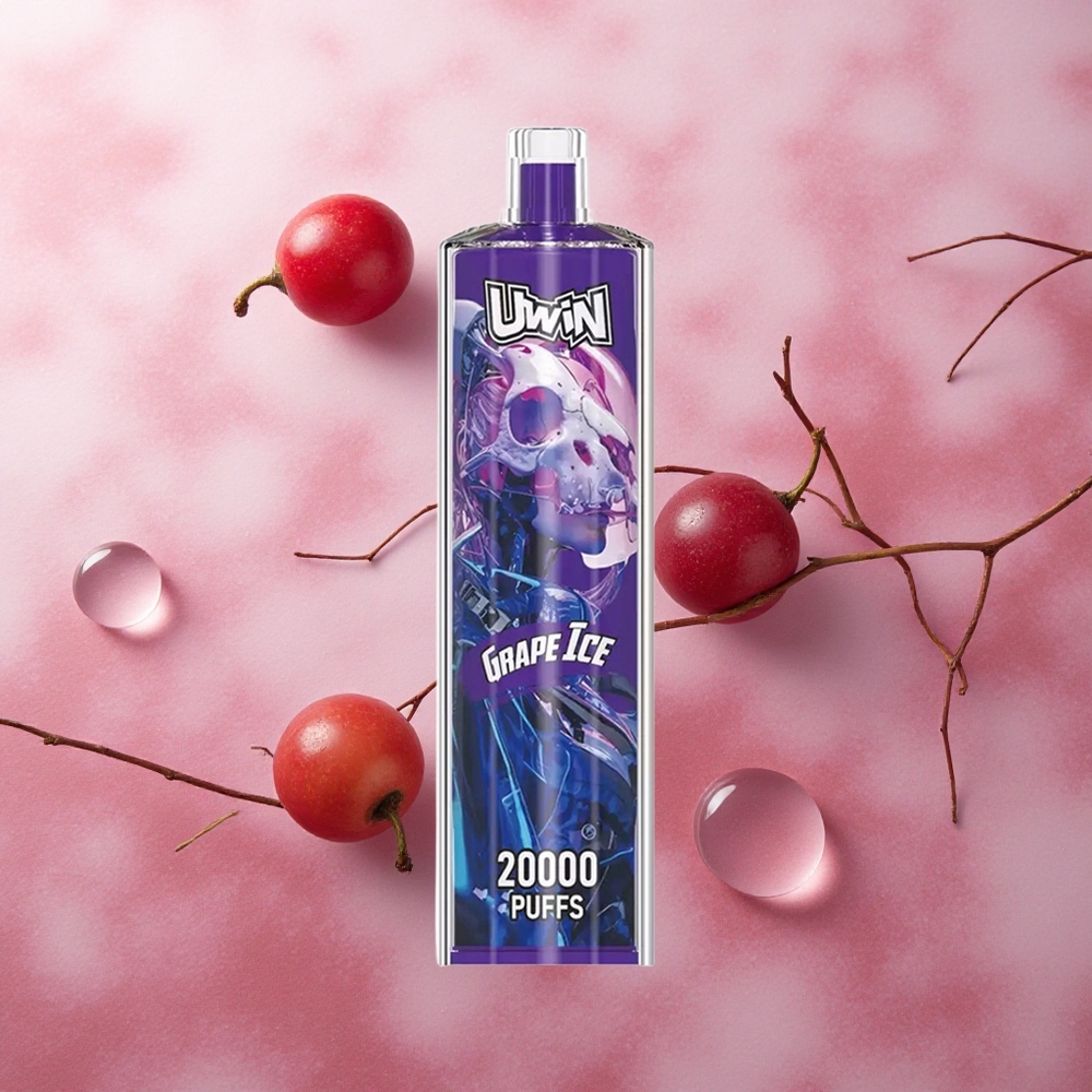 Uwin Shisha Crystal 20000 Puffs Grape Ice Rechargeable Mesh Coil