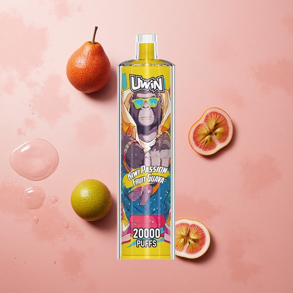 Uwin Shisha Crystal 20000 Puffs Kiwi Passion Guava Mesh Coil Type-C