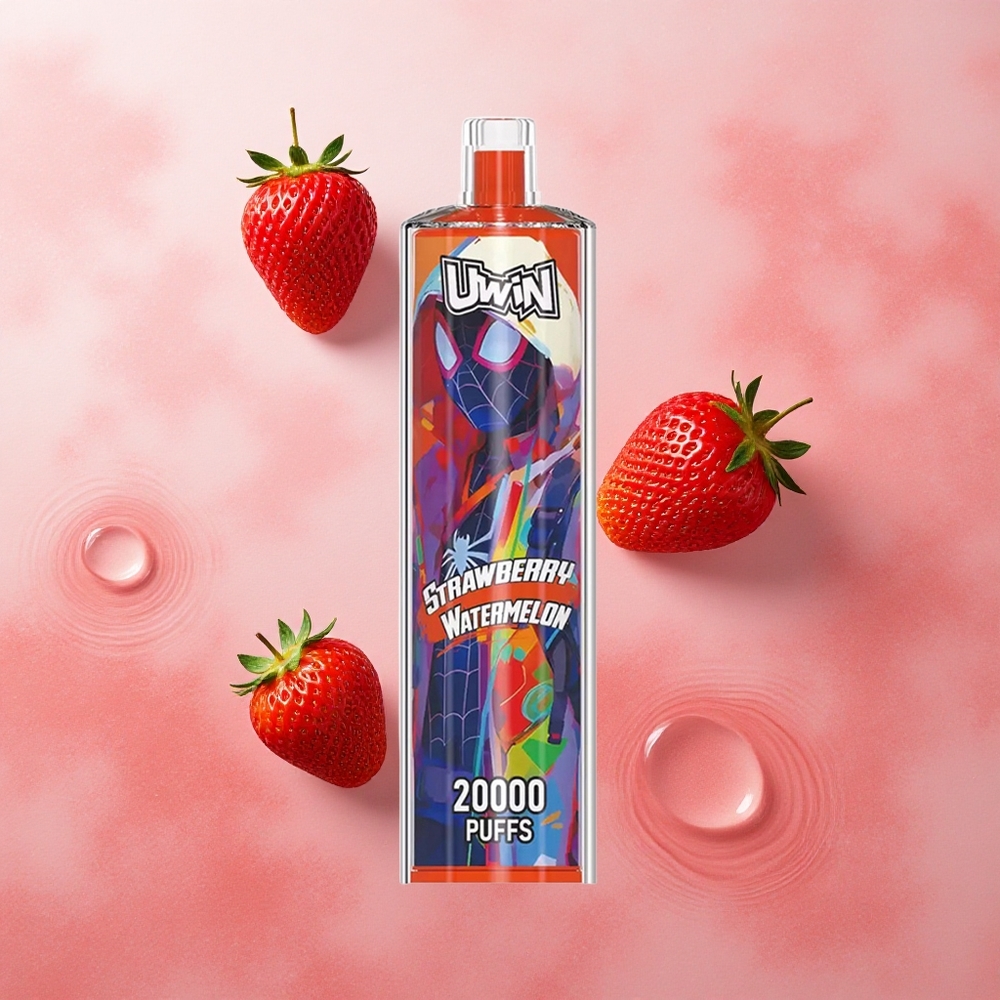 Uwin Shisha Crystal 20000 Puffs Strawberry Watermelon Mesh Coil
