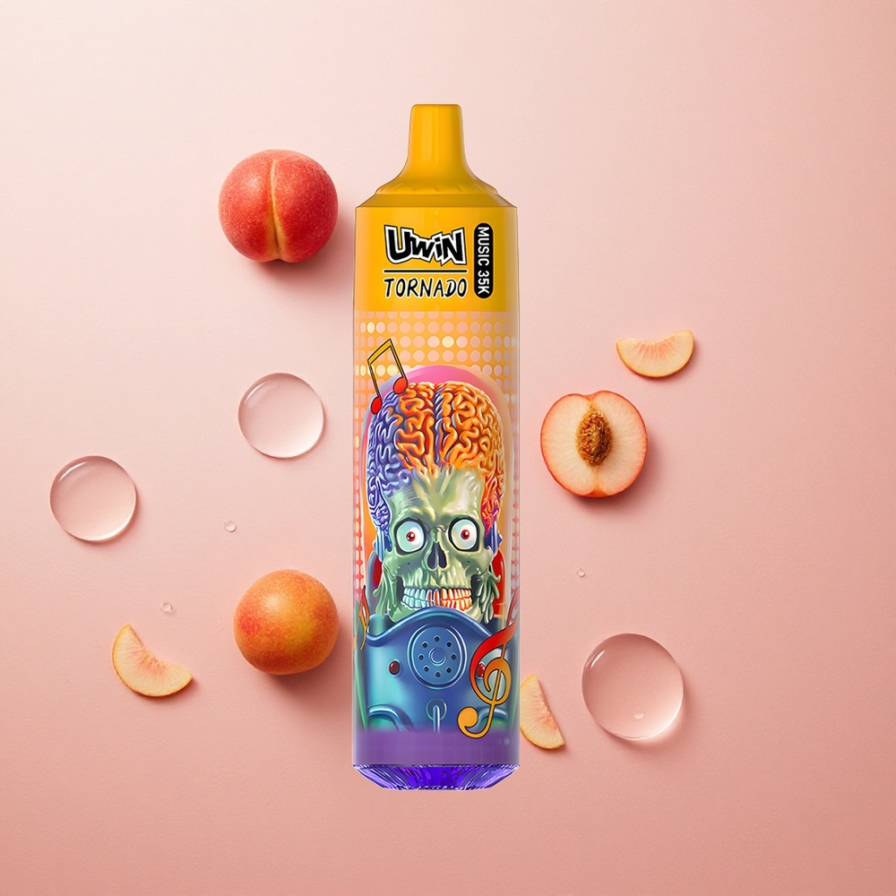 Uwin Tornado 35K 0% 2% 3% 5% Nicotine Mesh Summer Peach Ice