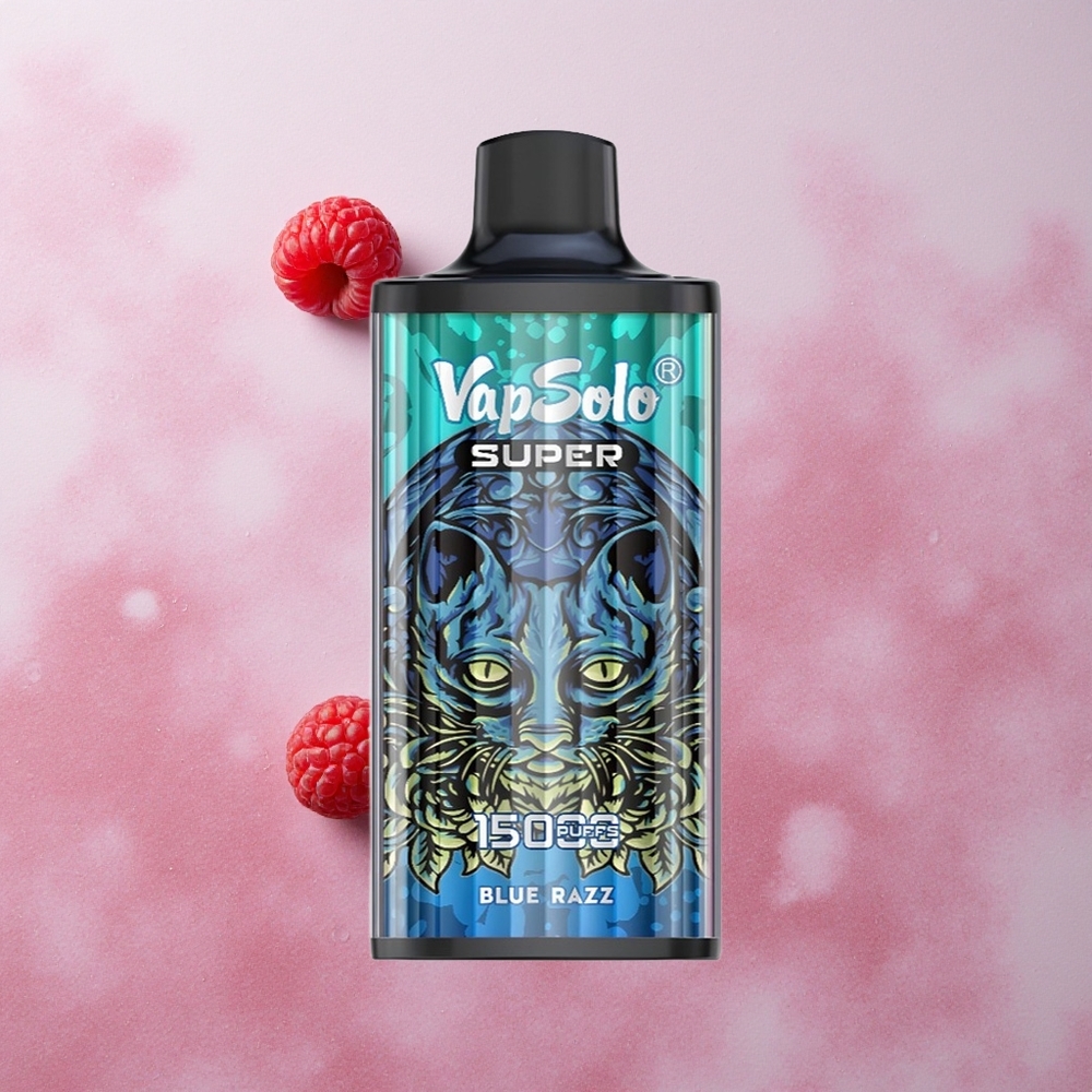 Vapsolo Super 15000 Puffs 40ml Blue Razz Mesh Coil