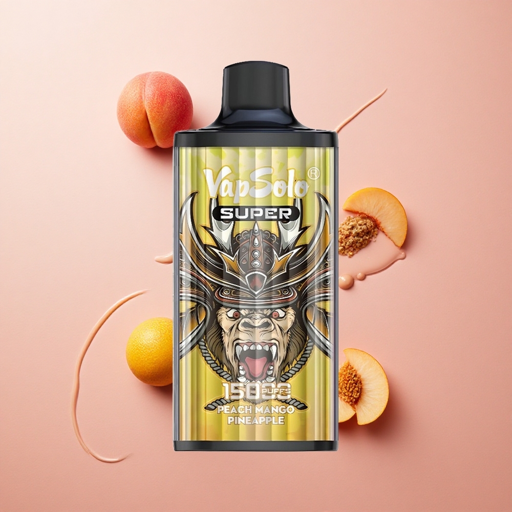 Vapsolo Super 15000 Puffs 850mAh Peach Mango Pineapple