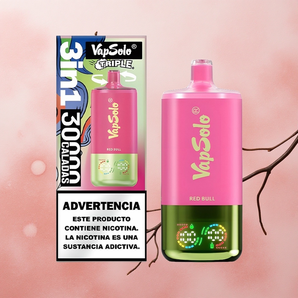 VapSolo Triple 30000 Puffs 40ml Red Bull