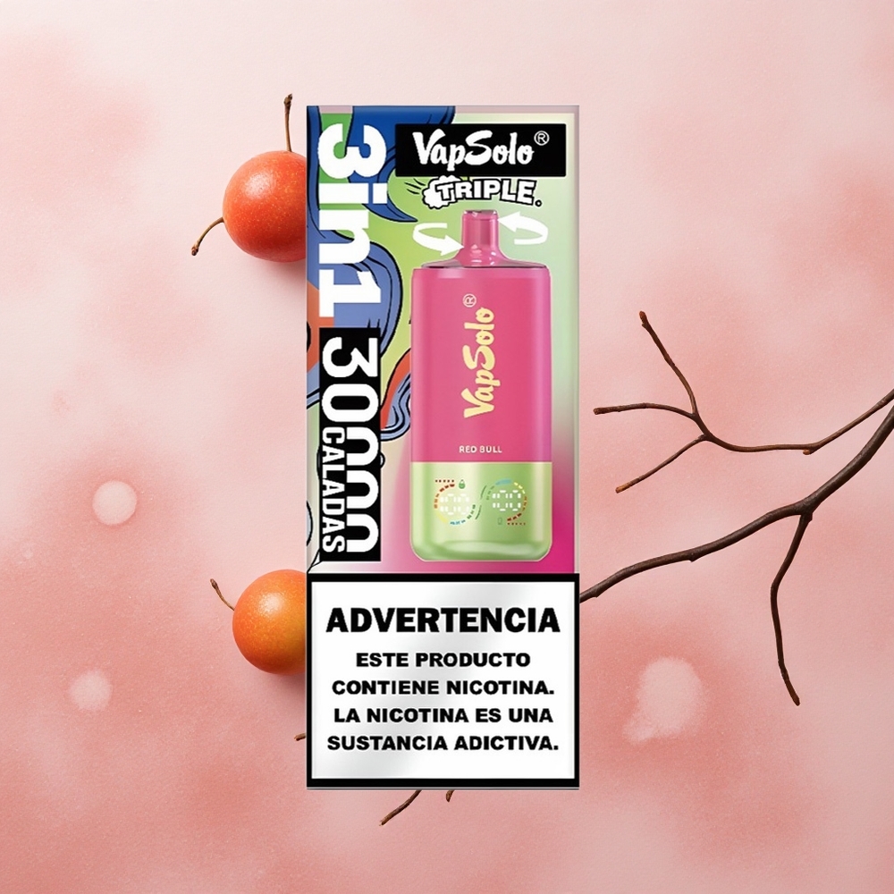 VapSolo Triple 30000 Puffs 40ml Red Bull