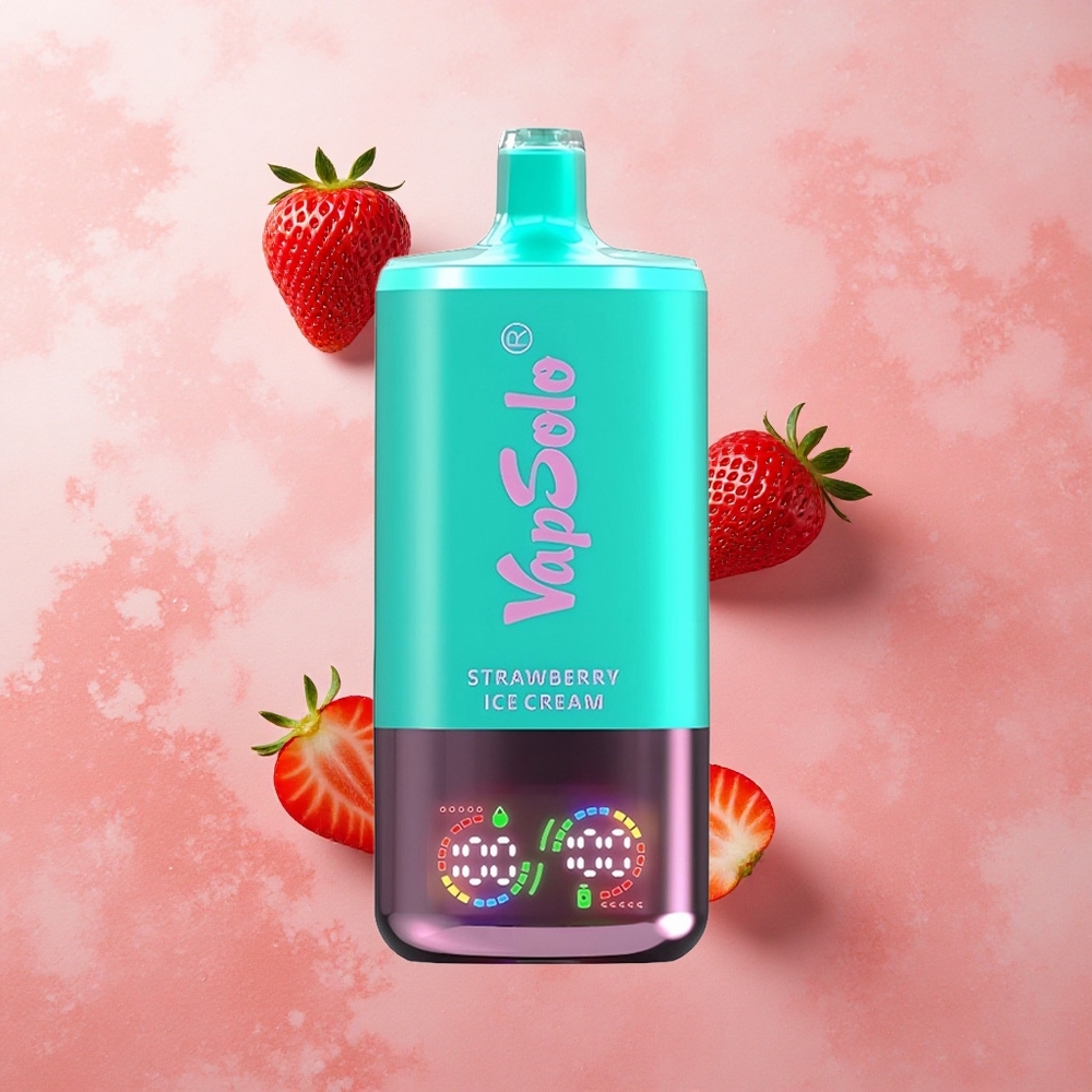 VapSolo Triple 30000 Puffs 40ml Strawberry Ice Cream Type-C