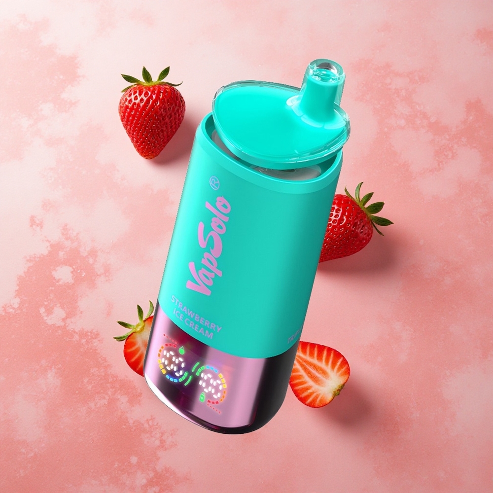 VapSolo Triple 30000 Puffs 40ml Strawberry Ice Cream Type-C