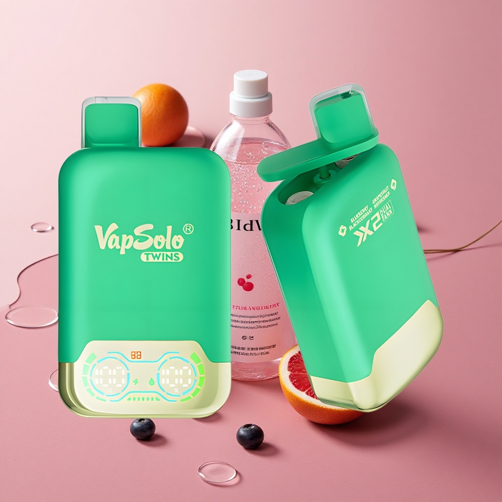 Vapsolo Twins 20000 Puffs 40ml Blueberry Blackcurrant Grapefruit Type-C