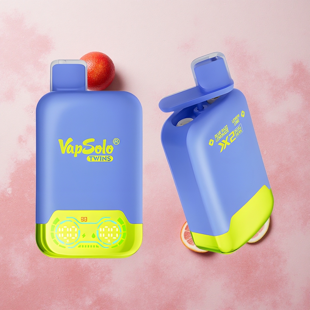 Vapsolo Twins 20000 Puffs Blue Razz Lemonade & Lemon Lime Type-C 40ml