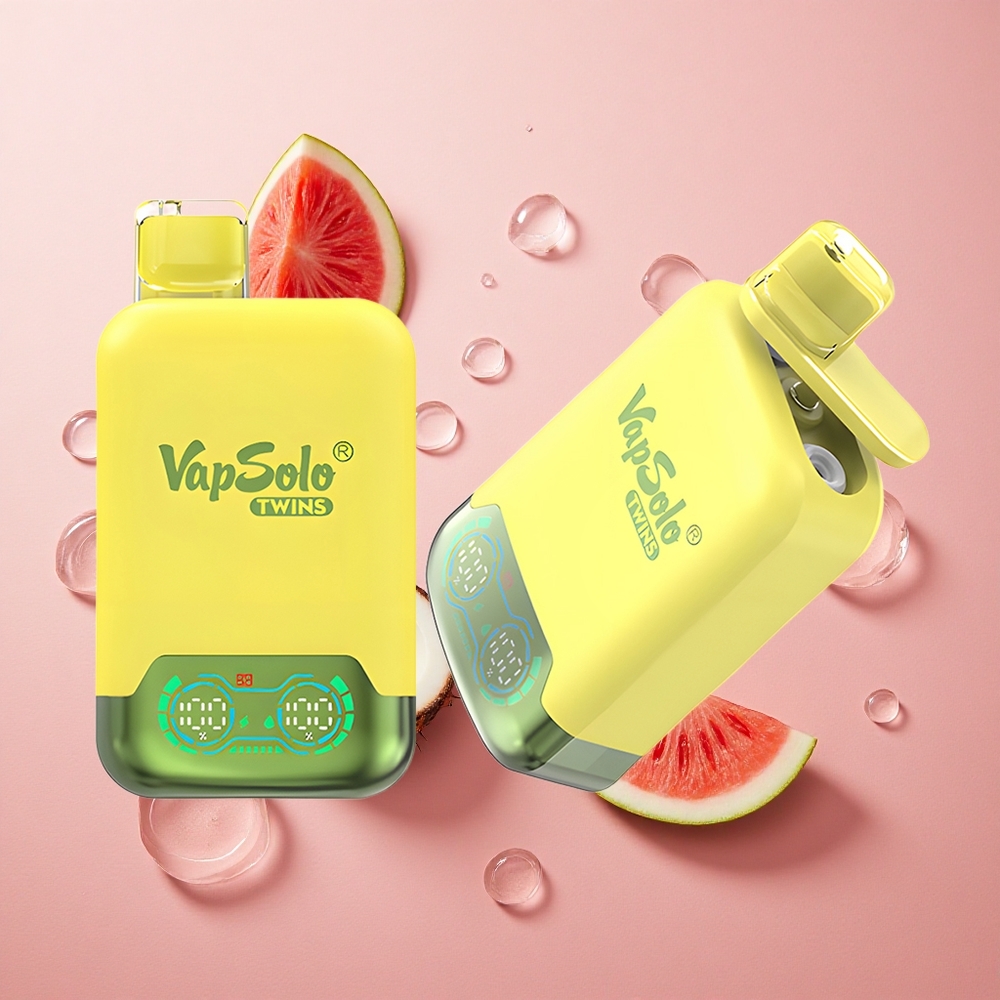 Vapsolo Twins 20000 Puffs Pineapple Coconut & Watermelon Ice Type-C 40ml