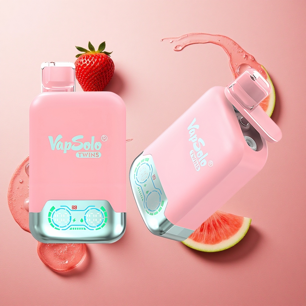 Vapsolo Twins 20000 Puffs Strawberry Ice Mango Peach 40ml Type-C