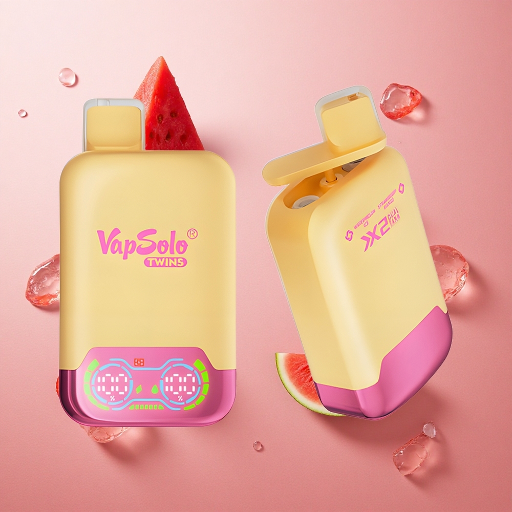 Vapsolo Twins 20000 Puffs Watermelon Ice Strawberry Mango Dual Tank Type-C