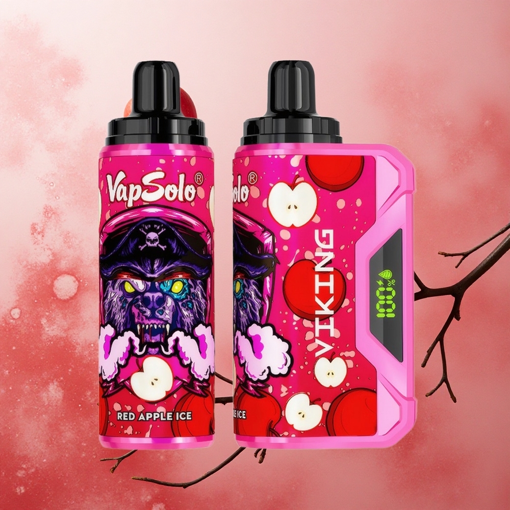 VapSolo VIKING 12000 Puffs 22ml Red Apple Ice Type-C LED