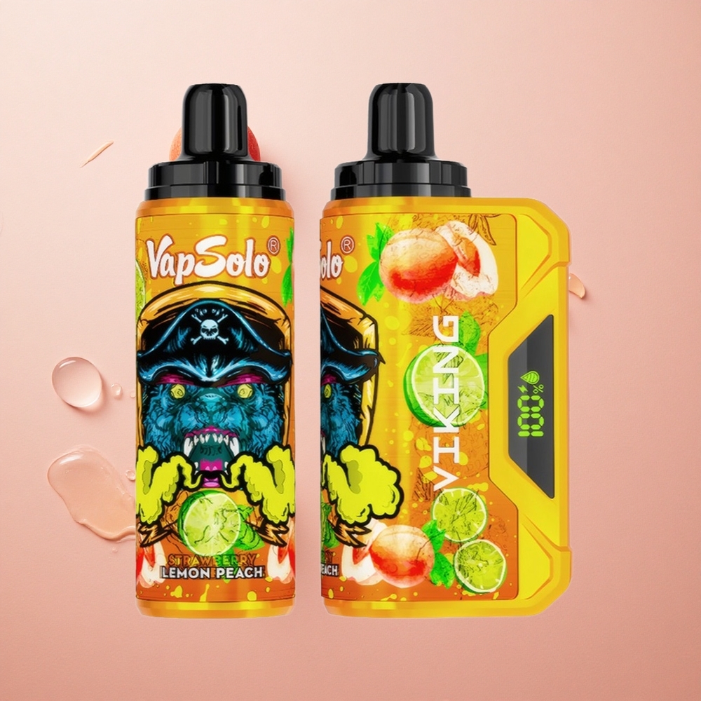 VapSolo VIKING 12000 Puffs Lemon Peach 22ml Type-C