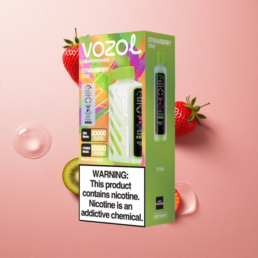VOZOL Gear Power 20000 20mL Strawberry Kiwi Dual Mesh