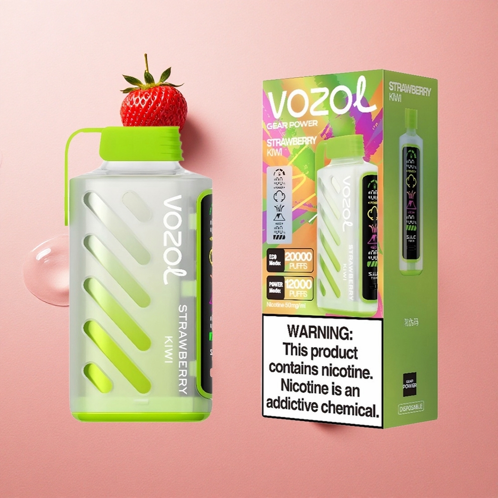 VOZOL Gear Power 20000 20mL Strawberry Kiwi Dual Mesh