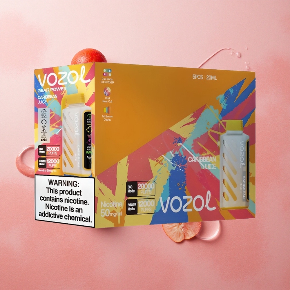 VOZOL Gear Power 20000 Puffs 20mL Caribbean Juice Dual Mesh