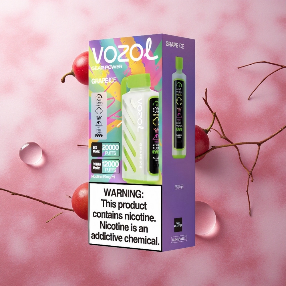 VOZOL Gear Power 20000 Puffs 20mL Grape Ice