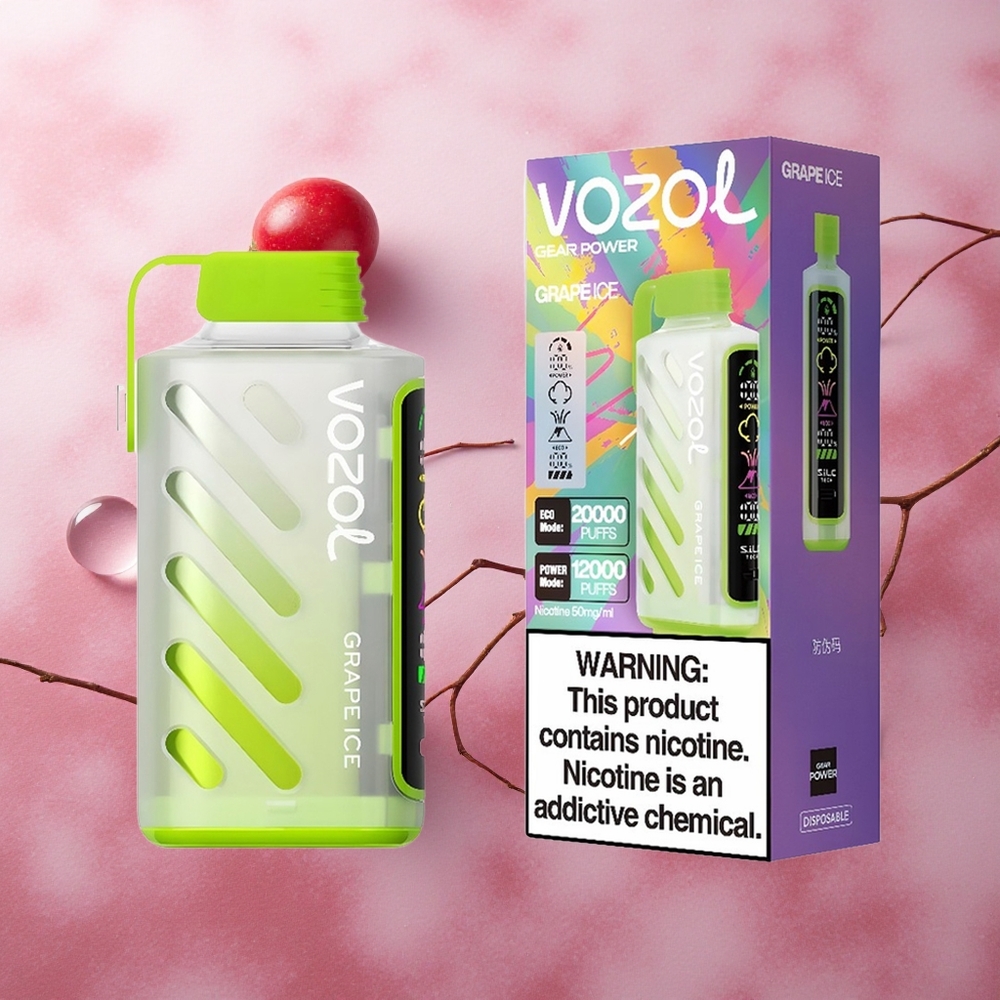 VOZOL Gear Power 20000 Puffs 20mL Grape Ice