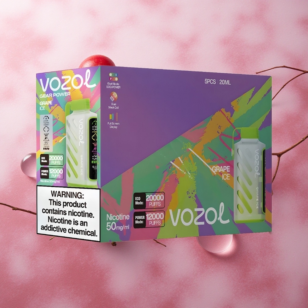 VOZOL Gear Power 20000 Puffs 20mL Grape Ice