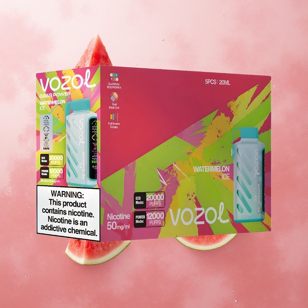 VOZOL Gear Power 20000 Puffs 20mL Watermelon Ice