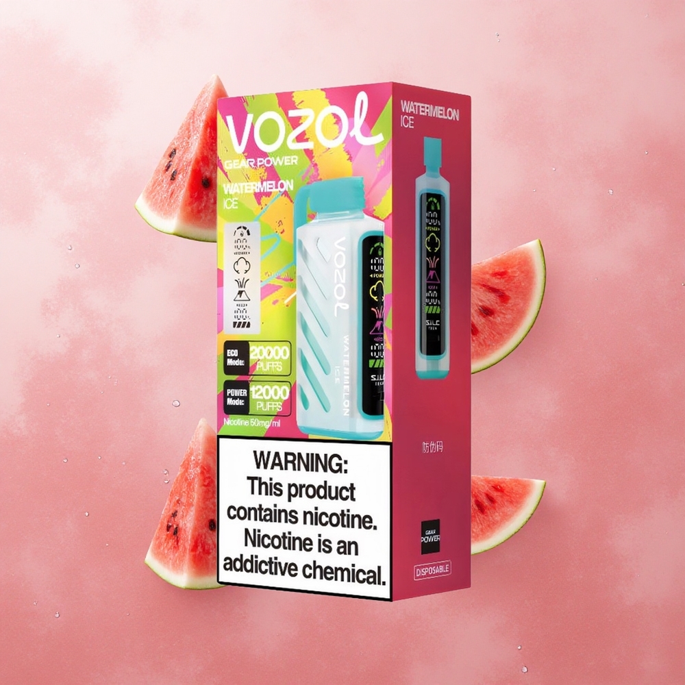 VOZOL Gear Power 20000 Puffs 20mL Watermelon Ice