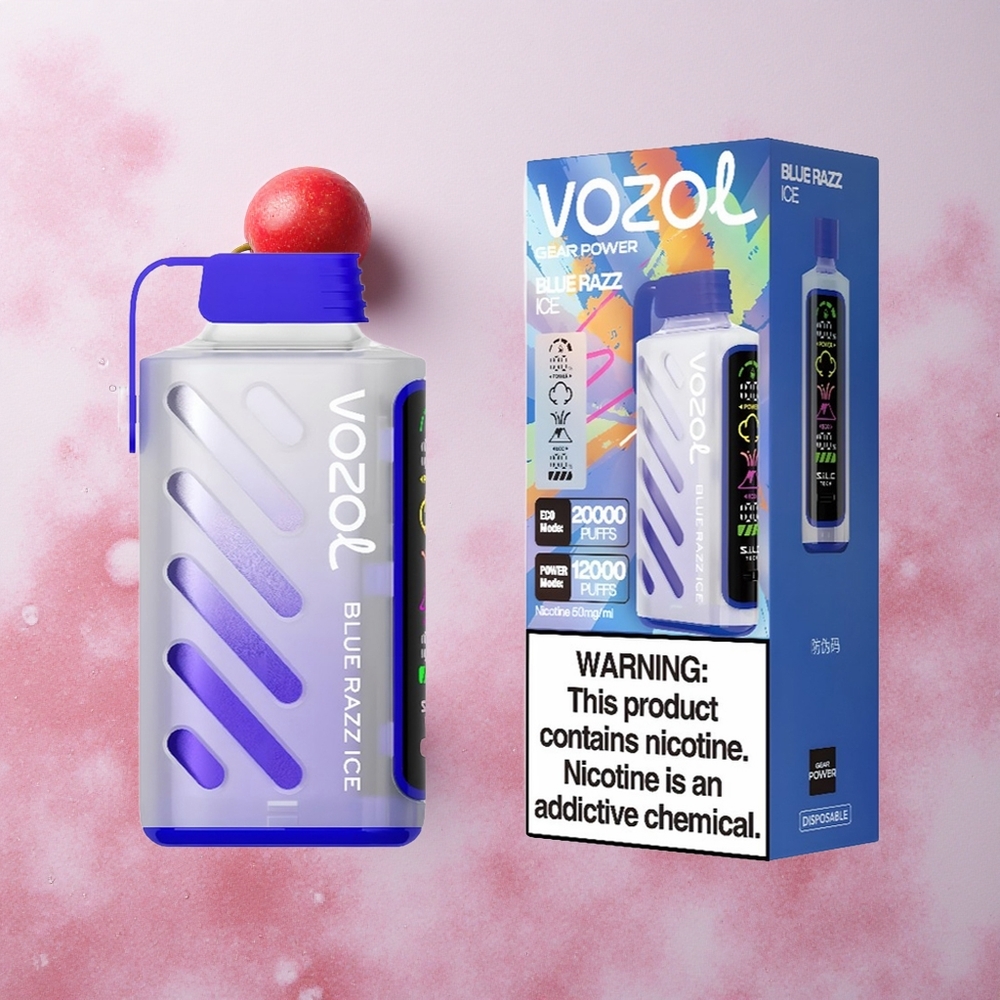 VOZOL Gear Power 20000 Puffs Dual Mesh Blue Razz Ice