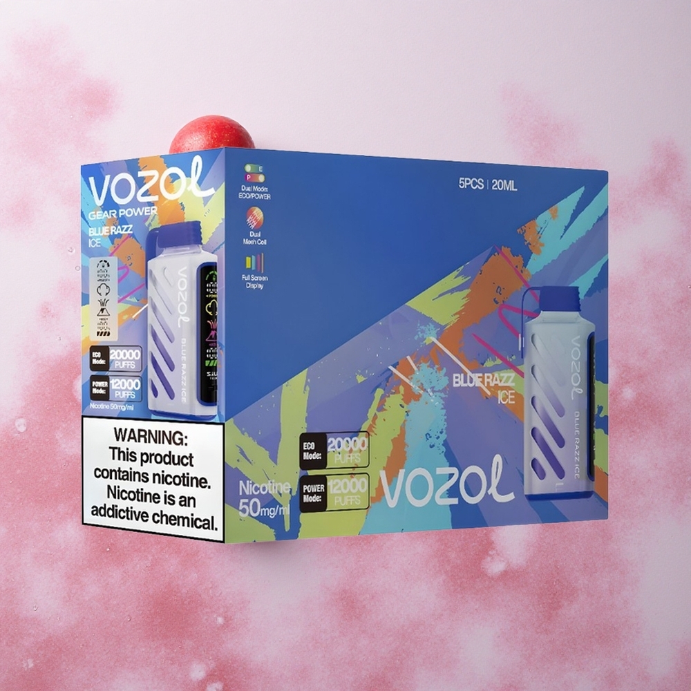 VOZOL Gear Power 20000 Puffs Dual Mesh Blue Razz Ice
