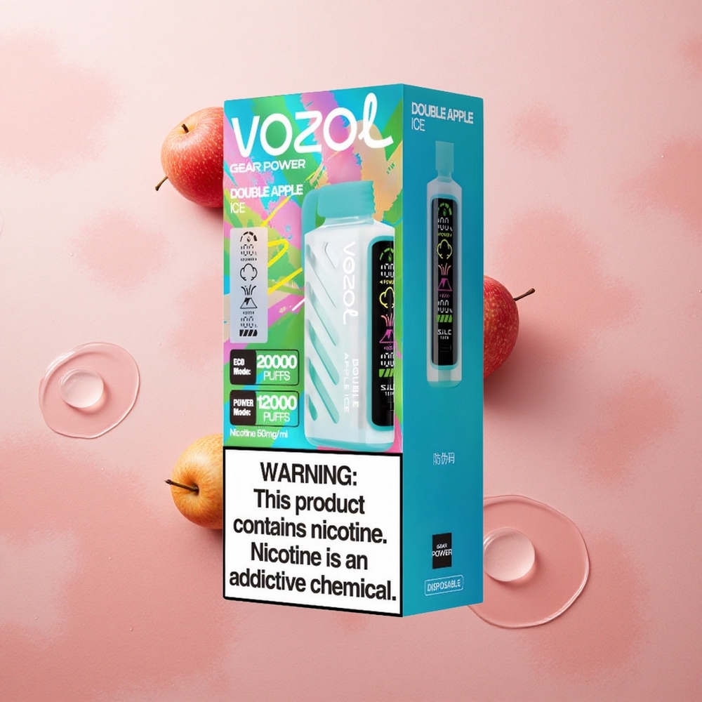 VOZOL Gear Power 20000 Puffs Dual Mesh Coil Double Apple Ice