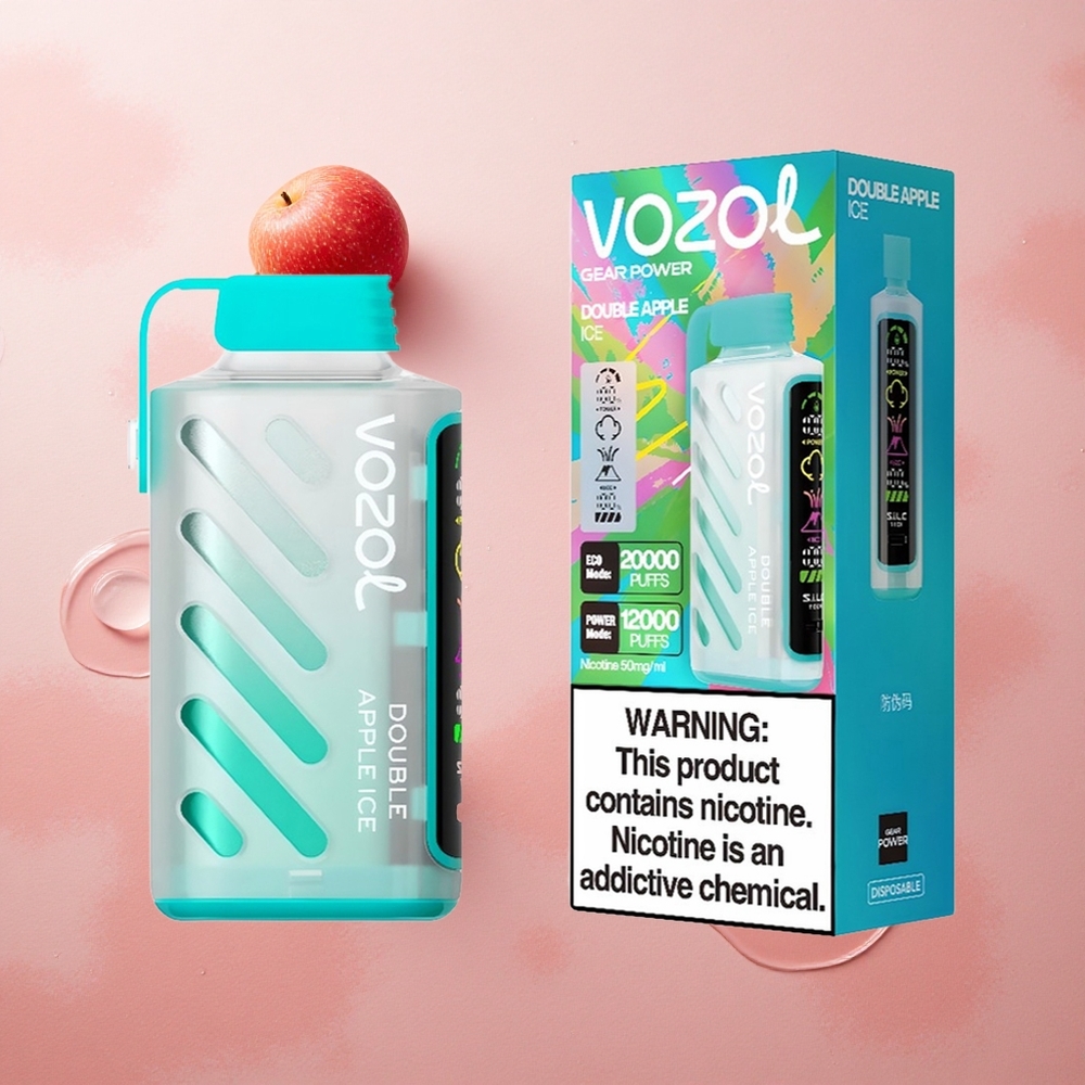 VOZOL Gear Power 20000 Puffs Dual Mesh Coil Double Apple Ice