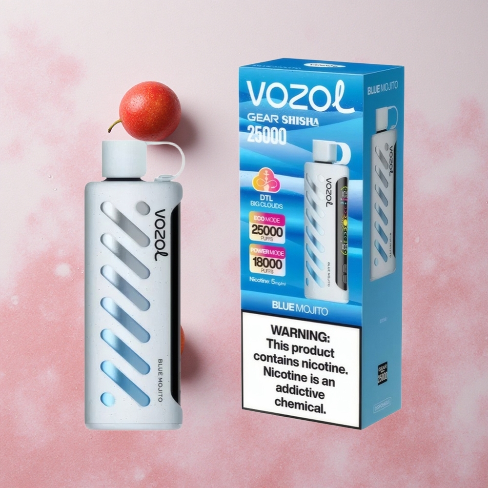 VOZOL Gear Shisha 25000 Puffs Blue Mojito Dual Mesh 5mg