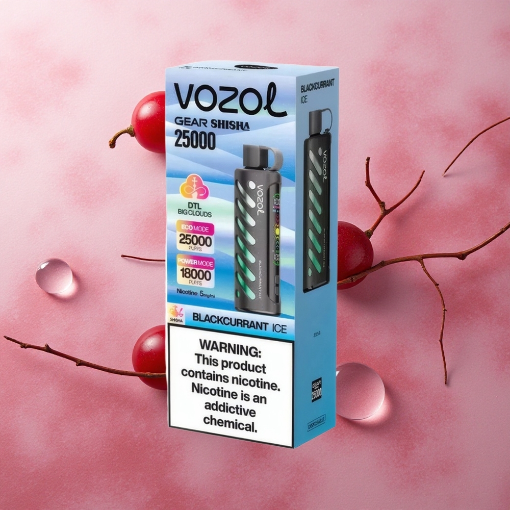 VOZOL Gear Shisha 25000 Puffs Dual Mesh Blackcurrant Ice