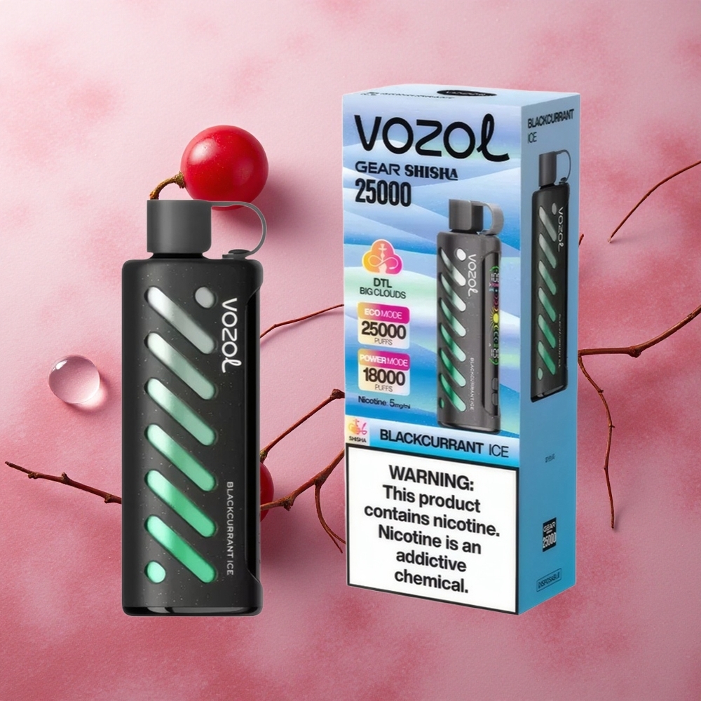 VOZOL Gear Shisha 25000 Puffs Dual Mesh Blackcurrant Ice
