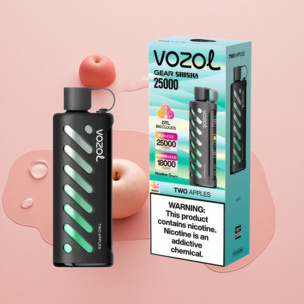 VOZOL Gear Shisha 25000 Puffs Dual Mesh Two Apples Disposable Vape