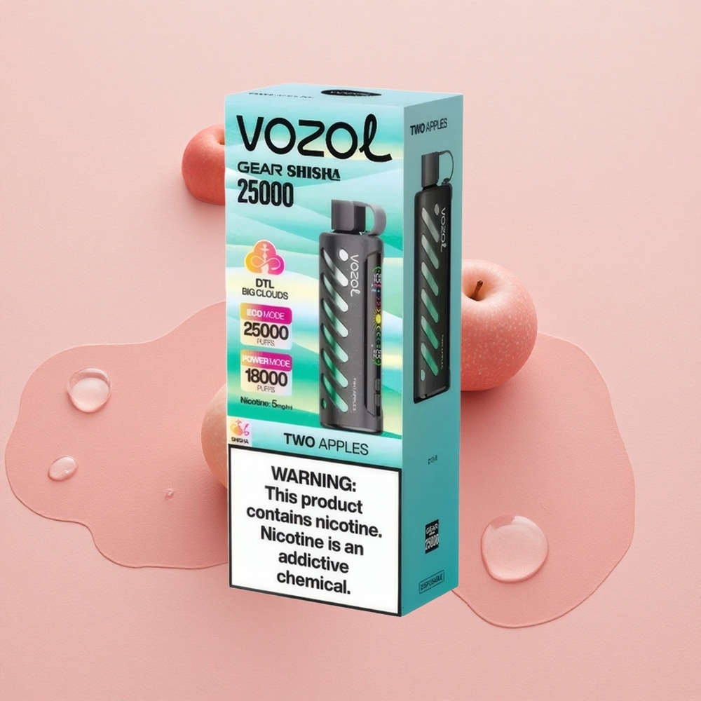 VOZOL Gear Shisha 25000 Puffs Dual Mesh Two Apples Disposable Vape
