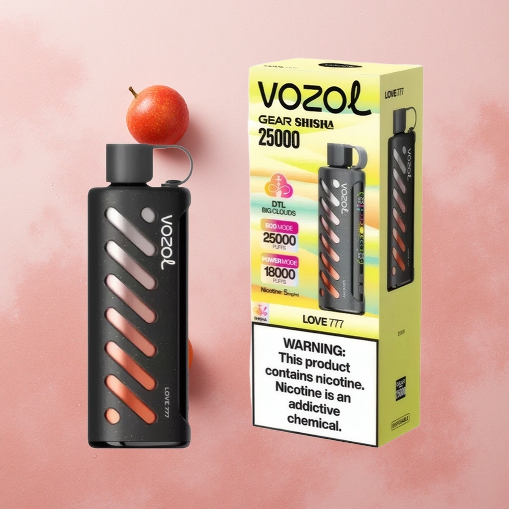 VOZOL Gear Shisha 25000 Puffs Love 777 Dual Mesh Delicious Flavors