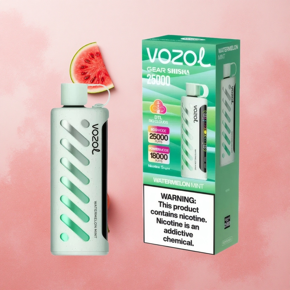 VOZOL Gear Shisha 25000 Puffs Watermelon Mint Dual Mesh