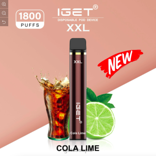 Online IGET Vapes XXL - 1800 PUFFS B2066450 Cola Lime