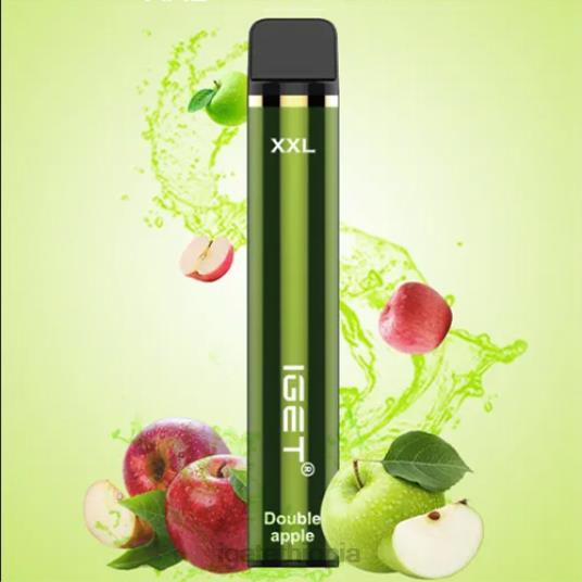 IGET Wholesale XXL - 1800 PUFFS B2066512 Double Apple
