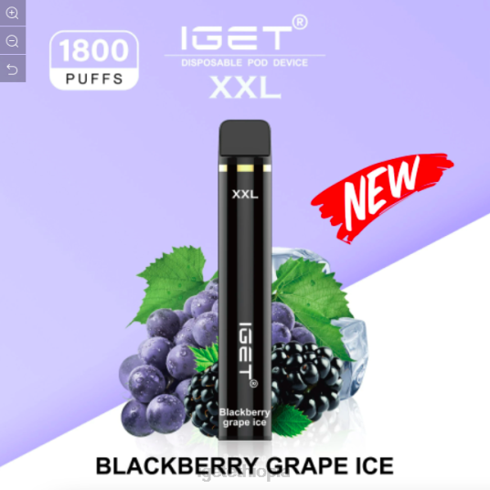 IGET Online XXL - 1800 PUFFS B2066597 Blackberry Grape Ice