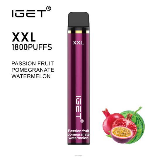 IGET Shop XXL B206669 Passion Fruit Pomegranate Watermelon