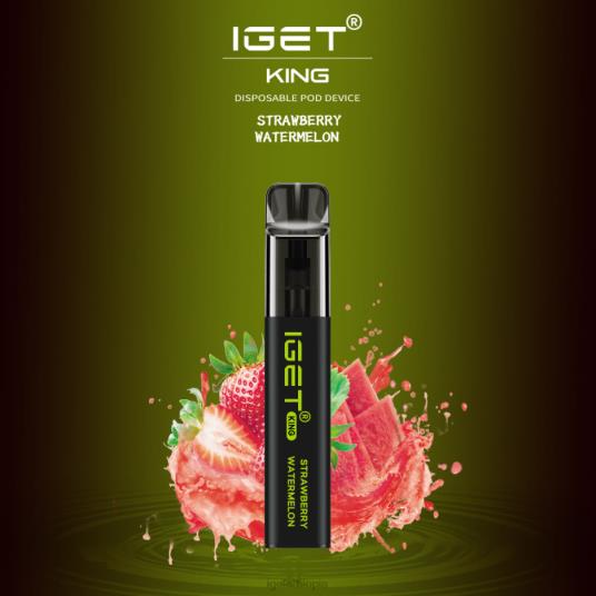 IGET Vape Flavours KING - 2600 PUFFS B2066610 Strawberry Watermelon