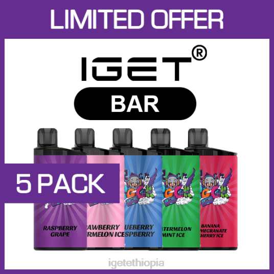IGET Wholesale BAR - 3500 PUFFS - 5 PACK B2066468
