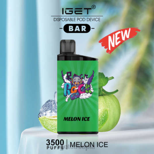 Online IGET Vapes BAR - 3500 PUFFS B2066448 Melon Ice