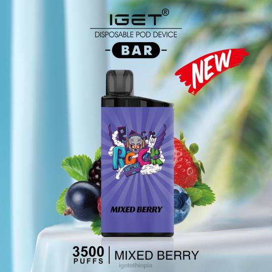 Online IGET Vapes BAR - 3500 PUFFS B2066487 Mixed Berry