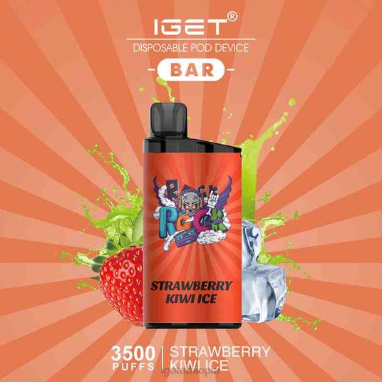 IGET Shop BAR - 3500 PUFFS B2066587 Strawberry Kiwi Ice