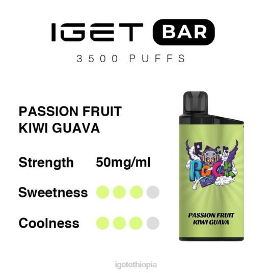 IGET Wholesale Bar 3500 Puffs B2066297 Passion Fruit Kiwi Guava